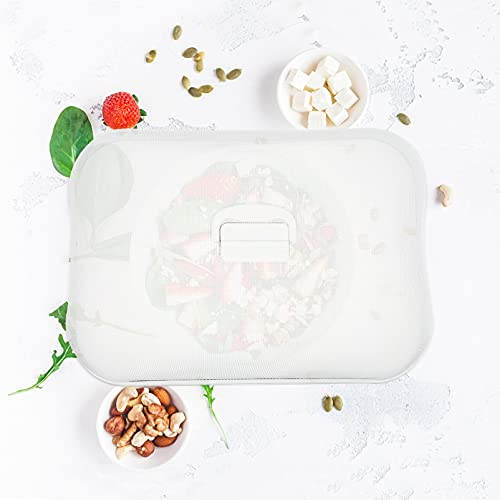Extra Large Metal Mesh Food Cover 18.50 X 13.38 X 5.90 in Dish Cover Storage for Outdoor Picnics Garden Parties Camping Protects Food from Insects