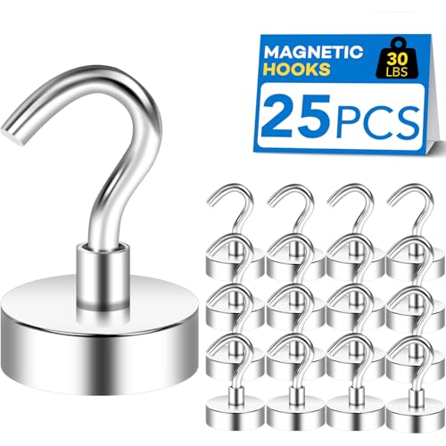 Magnetic Hooks for Cruise Cabins (Silver / 0.63in)