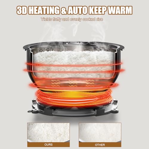 Commercial Rice Cooker & Warmer 84 Cups (15 Liter Rice Cooker)