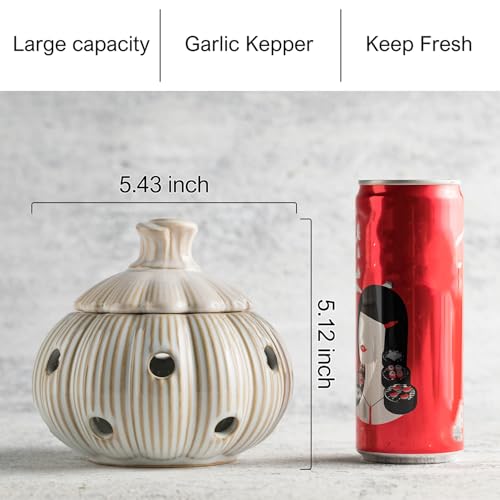 Ceramic Garlic Keeper for Counter