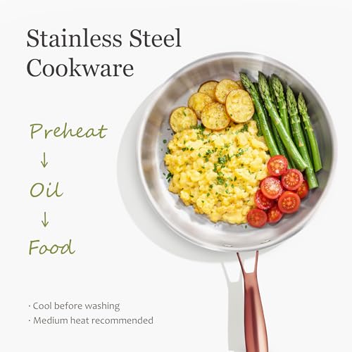 21pcs Tri Ply Stainless Steel Cookware Set (Gold / 21 PCS)