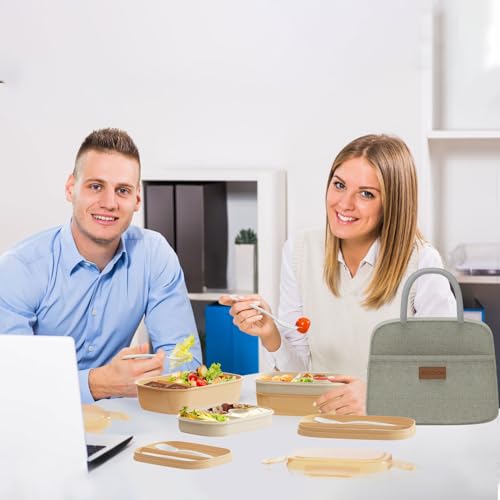 Leakproof Bento Box & Insulated Lunch Bag Set for School & Work