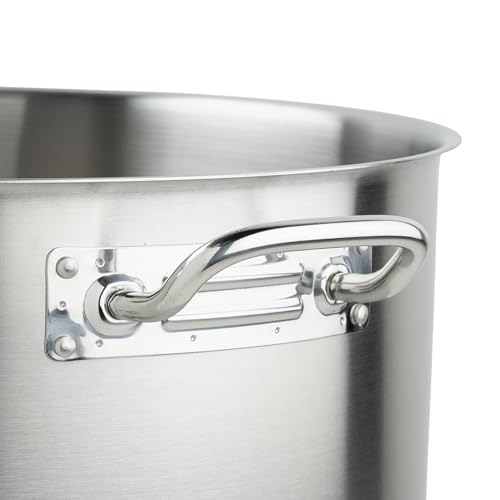 60 qt Stainless Steel Stock Pot with Cover (60 Quarts / Pot With Cover)