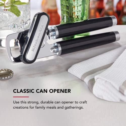 Classic Multifunction Can Opener and Bottle Opener Easy to Use (Black / 8.34-Inch Pack of 12)