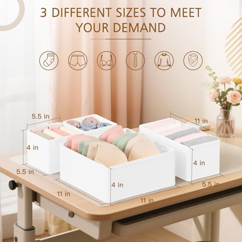 15 Pack Drawer Organizer for Clothes (15 Count)