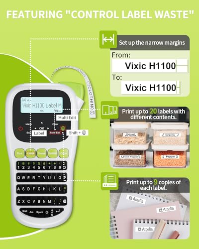 Label Maker Label Maker Waterproof Labels (Green Label Maker)