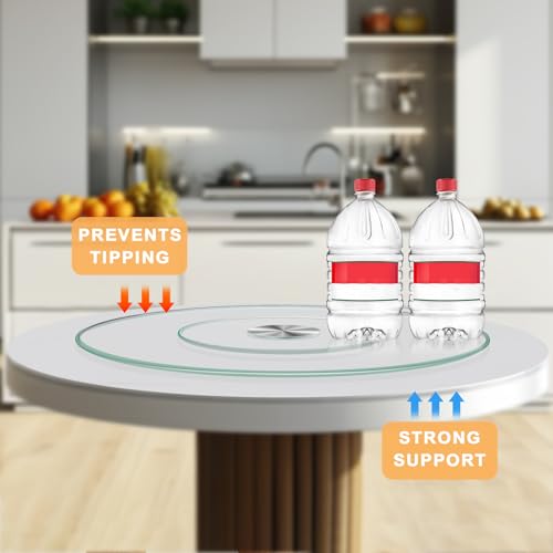 35" Tempered Glass Lazy Susan Turntable (35inch/90cm)