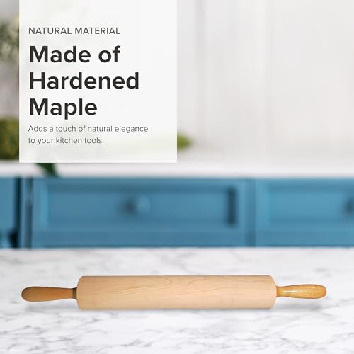 Rolling Pin 2.75 in x 15 in Barrel (2.75-inch by 15-inch / Natural)
