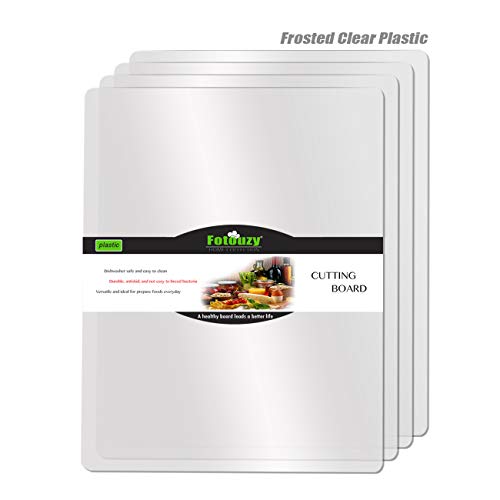 Flexible Plastic Cutting Boards for Kitchen (Clear)