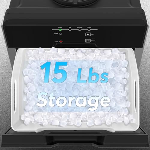 Nugget Ice Maker Countertop Dual Water Inlet Options (Nugget Ice Countertop-60LBS/24H)