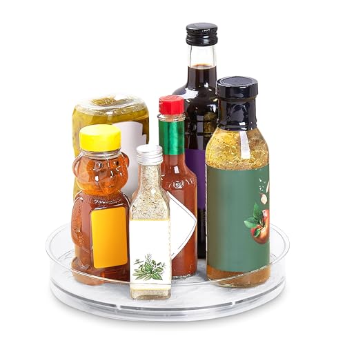Medium Lazy Susan Organizer 9.5 in for Cabinet Refrigerator Pantry Table Rotating Kitchen Storage Spice Rack Fridge Organization