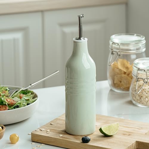 16oz Ceramic Oil Dispenser Bottle (Light Green / 1 Piece (Jupiter))