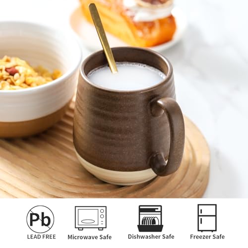 Large Ceramic Coffee Mug (Brown)