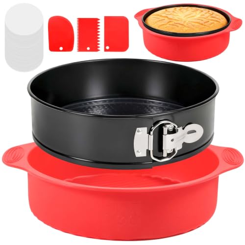 9 Inch Springform Pan Leakproof Nonstick Cheesecake Pan with Protector (9 + 9.1 Inches)