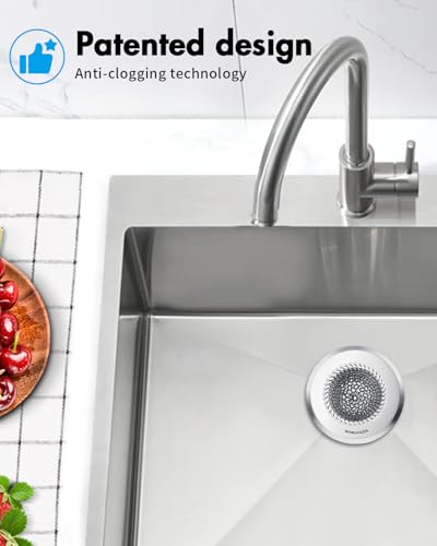 Kitchen Sink Drain Strainer (Silver)