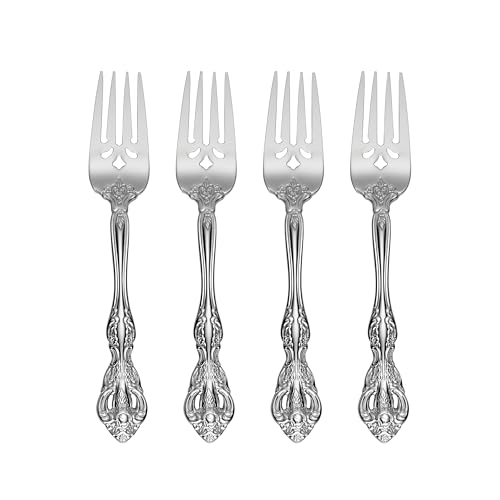 Michelangelo Salad Forks Silverware Set for 4 (4 Count / Salad Forks, Set of 4)