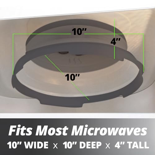 Magnetic Microwave Splatter Cover (10 Inch - Compact Microwaves - Graphite)