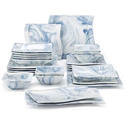 Plates and Bowls Sets (26 Piece(Service for 6) / Blue)