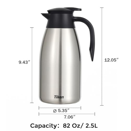 85 Oz Thermal Coffee Carafe (Silver / 85 Ounces)