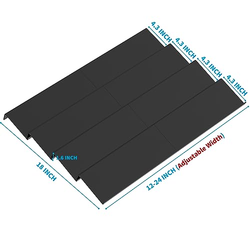 Acrylic Spice Drawer Organizer Rack Adjustable From 12 Inch to 24 Inch Wide