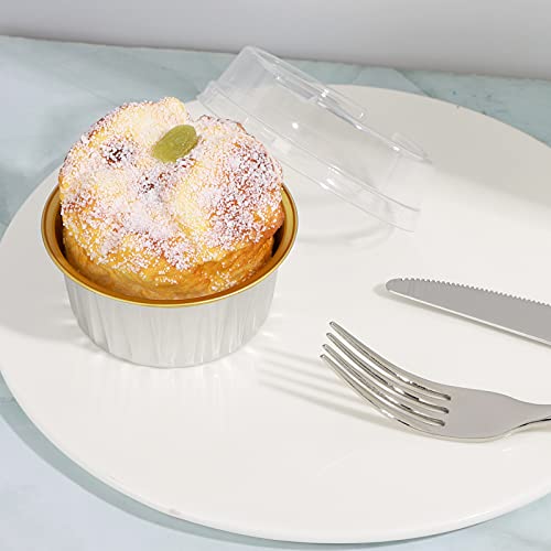 Cupcake Liners with Lids (Silver&Gold / 30pcs)