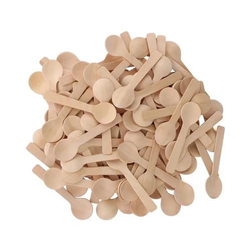 1000 Pcs mini wooden spoons 4 (4-inch length)