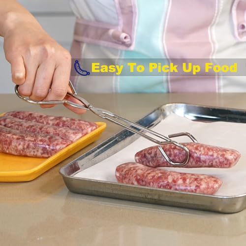 9 Inch Heavy Duty Stainless Steel Kitchen Tongs