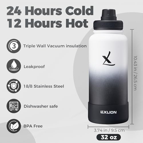 Tea Infuser Water Bottle 32 Oz (Day&Night / 32 Ounces)