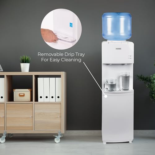 Top Loading Water Cooler with Removable Drip Tray & Energy (White / Top Load)