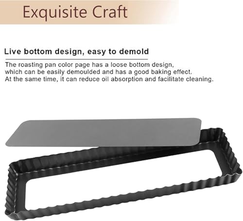 RINCH PAN Rectangular Tart Pan (14*1.1Inch)