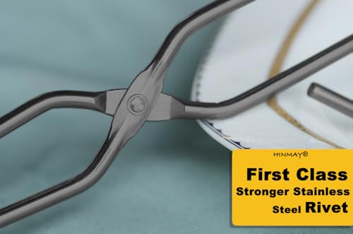 10" 13" Stainless Steel Kitchen Scissor Tongs (Black / 10 Inch & 13 Inch Set of 2)