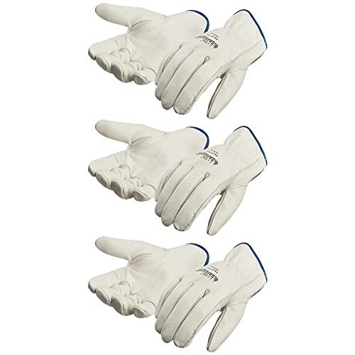 SAFEGEAR 3 pk. Medium Driver Safety Gloves with Keystone Thumb (3 Count)