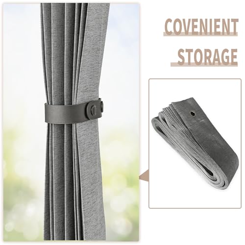Door Way Privacy Curtain (Grey / 52"W x 78"L (Pack of 1))