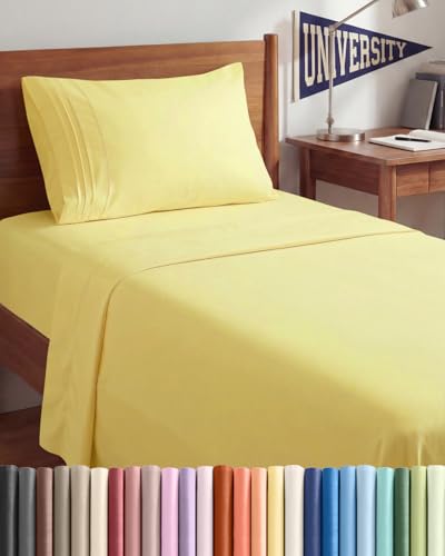 Twin XL 3 Piece Sheet Set (29 - Yellow / Twin XL)