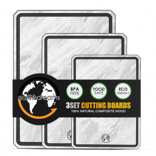 Composite Wood Cutting Board Set of 3 (Marblestone)