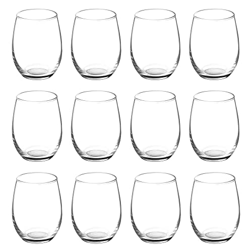Stemless Wine Glasses by ARC 5.5 oz. Set of 12 (12 Count)