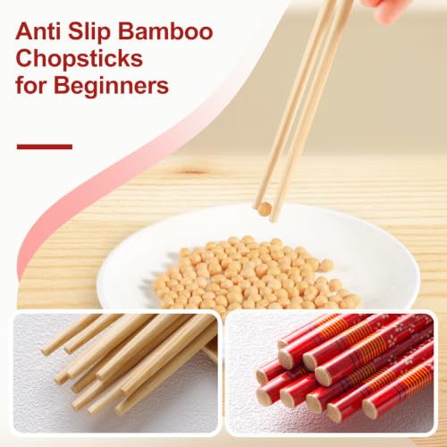 100Pairs Disposable Chopsticks Bamboo Individually Wrapped (Style 2)