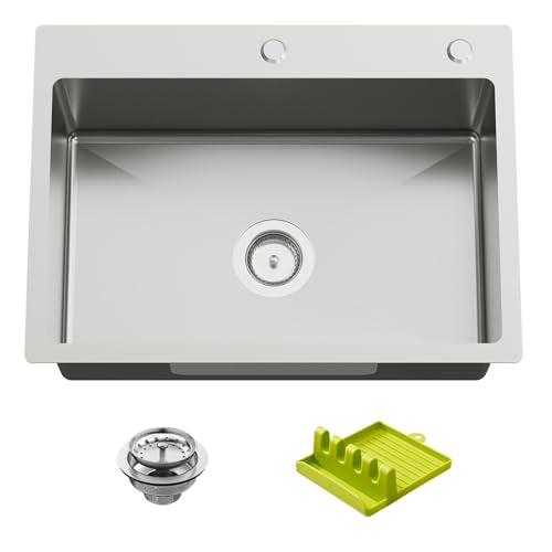 25x18In Drop In Kitchen And Bar Sink (25x18 Stainless)