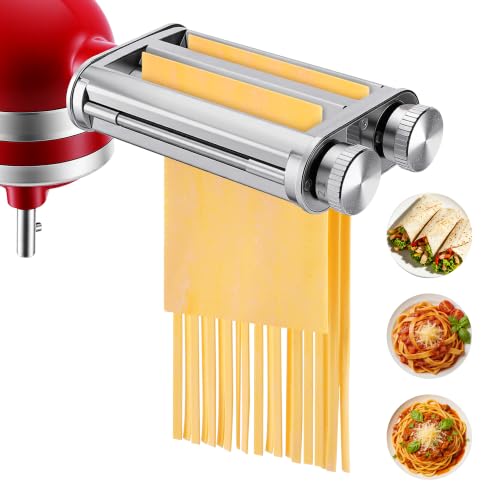 Pasta Maker Attachment for KitchenAid Mixers (Upgraded Version)