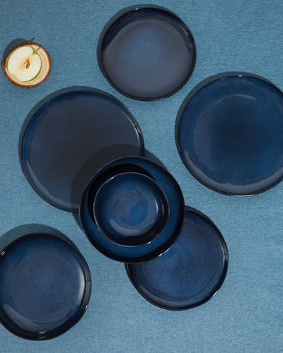 Stoneware Dinnerware Sets for 4 (Starry Blue / Set (12pcs))