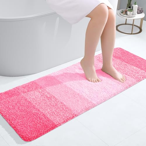 Bathroom Runner Rug 47x17 (47" X 17" / Pink)