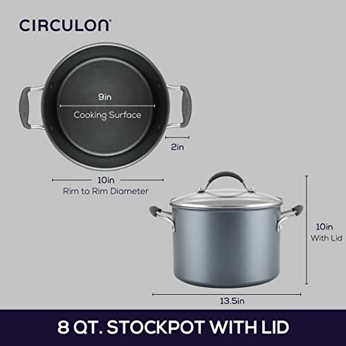 A1 Series Nonstick Induction Stockpot with Lid