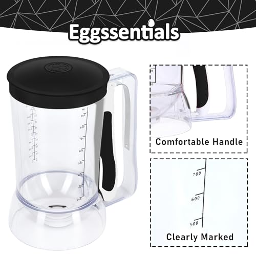 Pancake Batter Dispenser (Black Midnight / 4 Cup Capacity)