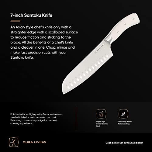 7 Inch Santoku Knife (Creme / 7")