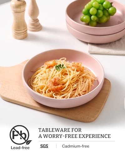 Milkyway 33 oz Pasta Bowls Set of 8 (Light Pink / Set of 8)