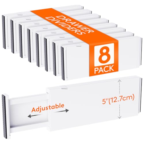 5" Tall Upgrade Drawer Dividers (5"H, 13.5-22"L)
