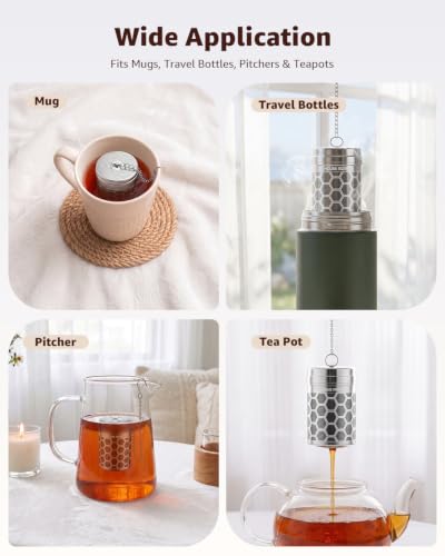2 Pack Tea Infusers (Small × 2 / Hexagon)