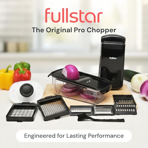 Pro Original Vegetable Chopper & Mandoline Slicer Kitchen Gadget (Black / 8 in 1)