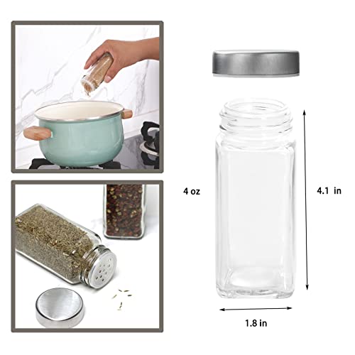 2pcs Spice Jars (Stainless Steel Lids / 2pcs)