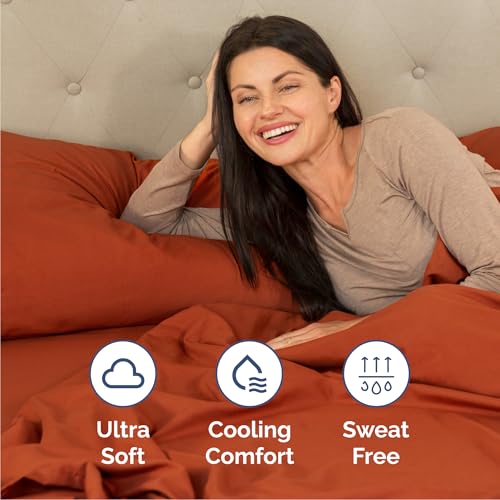 Queen Size 4 Piece Sheet Set (26 - Terracotta / Queen)